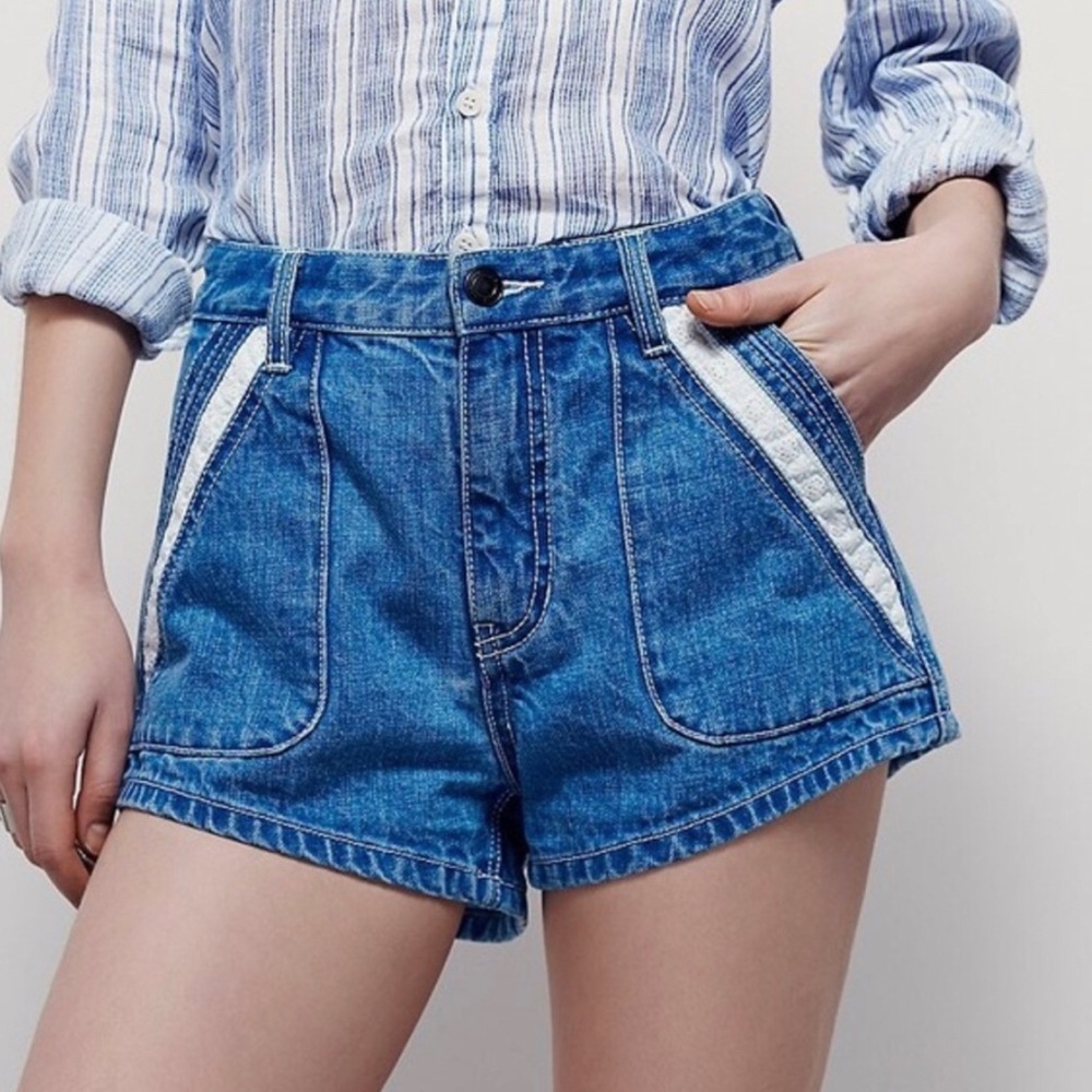 Free People Sweet Surrender Denim Shorts